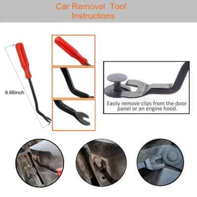 240pcs Car Plastic Push Pin Rivet Fasteners, Car Retainer Clips Plastic Fasteners Kit with Remover Tool, Assortment Universal Retainer Clips Push Type Retainers Set in Case for Car, Most Popular Sizes