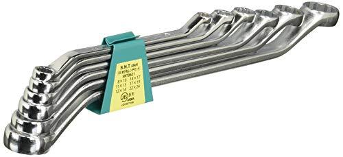ASAHI OFFSET WRENCH SET 6 pcs (JIS QUALITY) SNT0621 Silver From Japan New - Picture 2 of 2