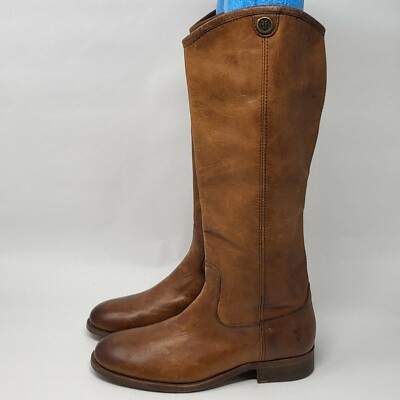 Frye cognac color boots in excellent condition Frye Sabrina Lace Up Boot Saddle Cognac Combat Womens Size  main image 4