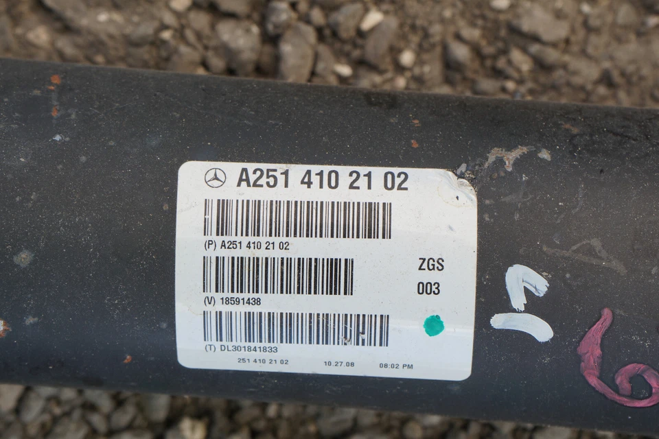 Mercedes Benz R350 2006-2010 4Matic W251 eje de transmisión trasero A2514102102 OEM Foto 3 de 4