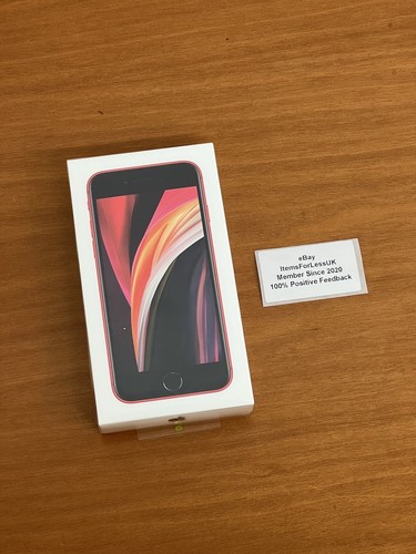 NEW SEALED Apple iPhone SE 2 (2020) 128GB Red 4G Unlocked 4.7” Genuine UK Model