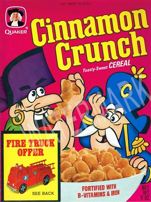 Cap'n Cinnamon Crunch Cereal Box Quality Metal Magnet 3 x 4 inches 9575