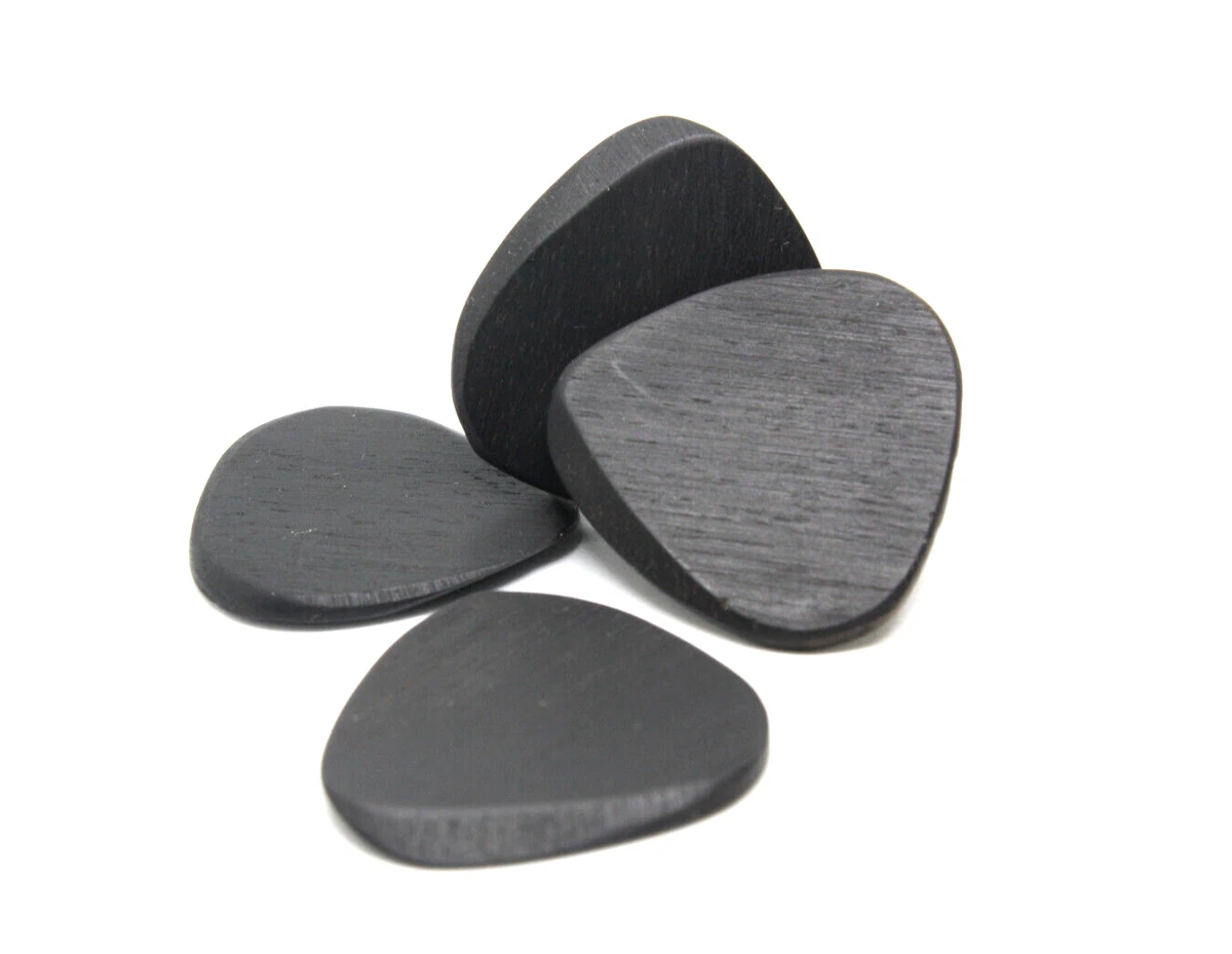4 gypsy jazz guitar pick set ebony wood manouche handmade eBay