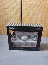 Barbie Miniature Toy Tea Set 13 Piece Porcelain 2001 Schylling Brand NEW In Box