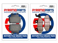 BremsbeläGe Vorne & Hinten (2 Paar) FüR Yamaha Fzr 50 1990