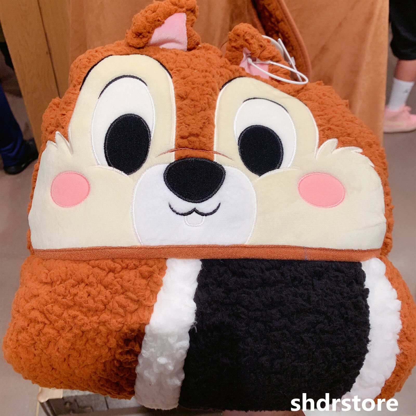 Disney chip dale costume blanket double side Shanghai disneyland