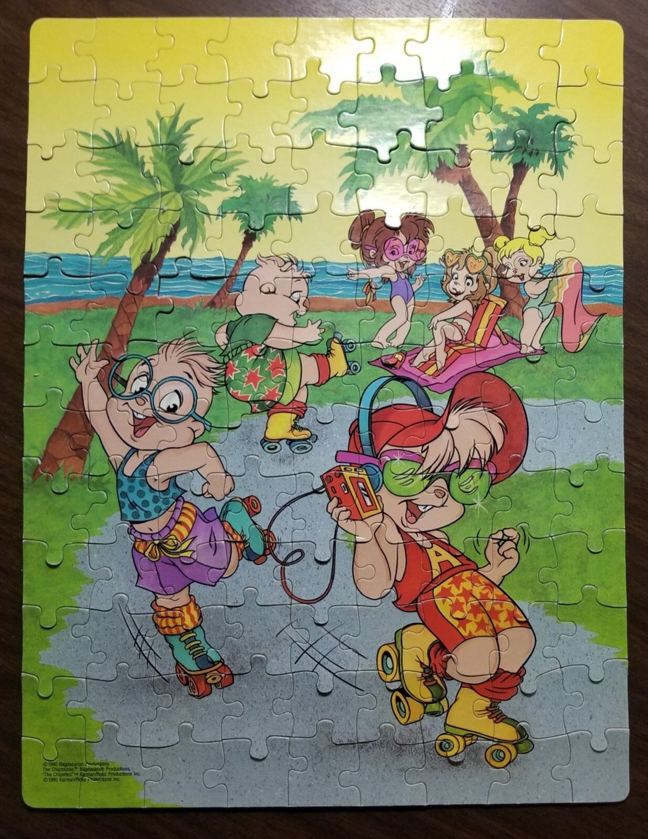Alvin and The Chipmunks Chipettes 1990 Beach Skating 100