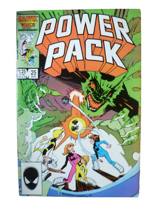 Power Pack Marvel Comic 25th Anniversary-  No.25, August 1986