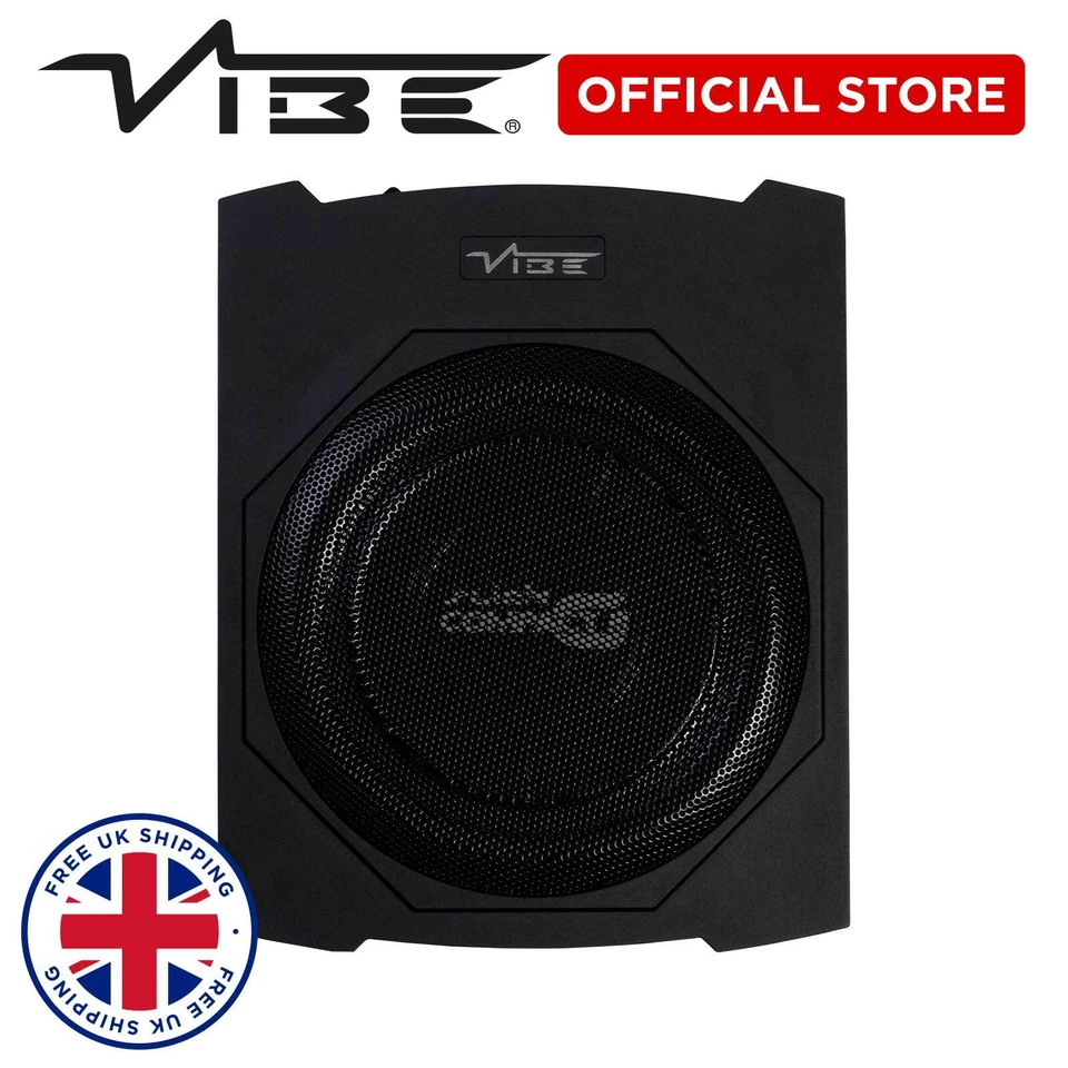 VIBE 10 INCH UNDERSEAT SUBWOOFER SLICK BASS SLIM POWERFUL 540 WATTS - Image 3 of 4
