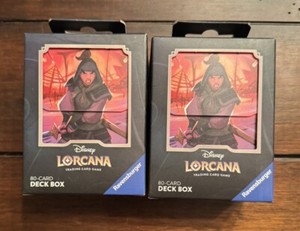 Mulan Deck Box (Holds 80 Sleeved Cards) Disney Lorcana TCG Rise of the Floodborn