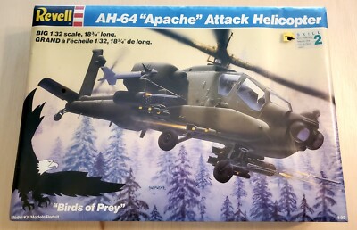 1/32 Revell AH-64 Apache◎ AH-64 Apache Attack Helicopter Model Kit Revell 1:32 Scale