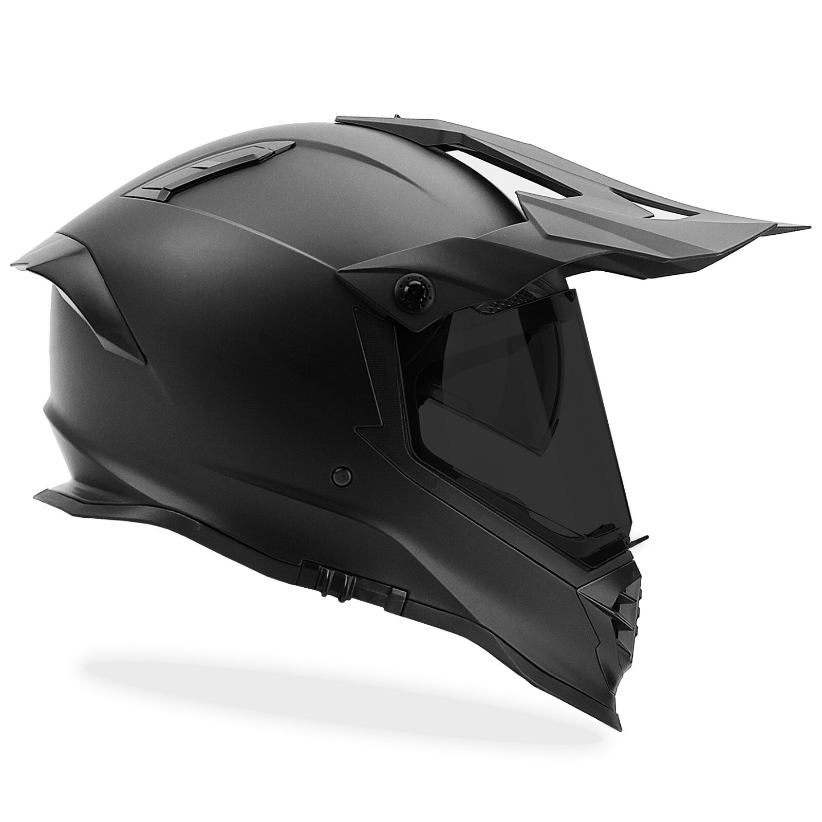 NWT DOT Dual Sport MX Motocross Helmet dirt bike ATV Matte Black