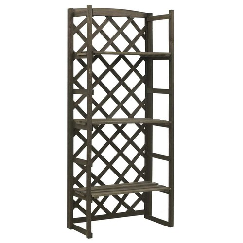 Plant Rack Plant Stand with Trellis Flower Pot Stand Solid Firwood vidaXL - Picture 2 of 14