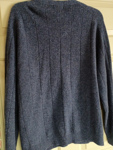 Charter Room Blue 100% Lamb Wool Cardigan Sweater Men XL NWT - Picture 4 of 6