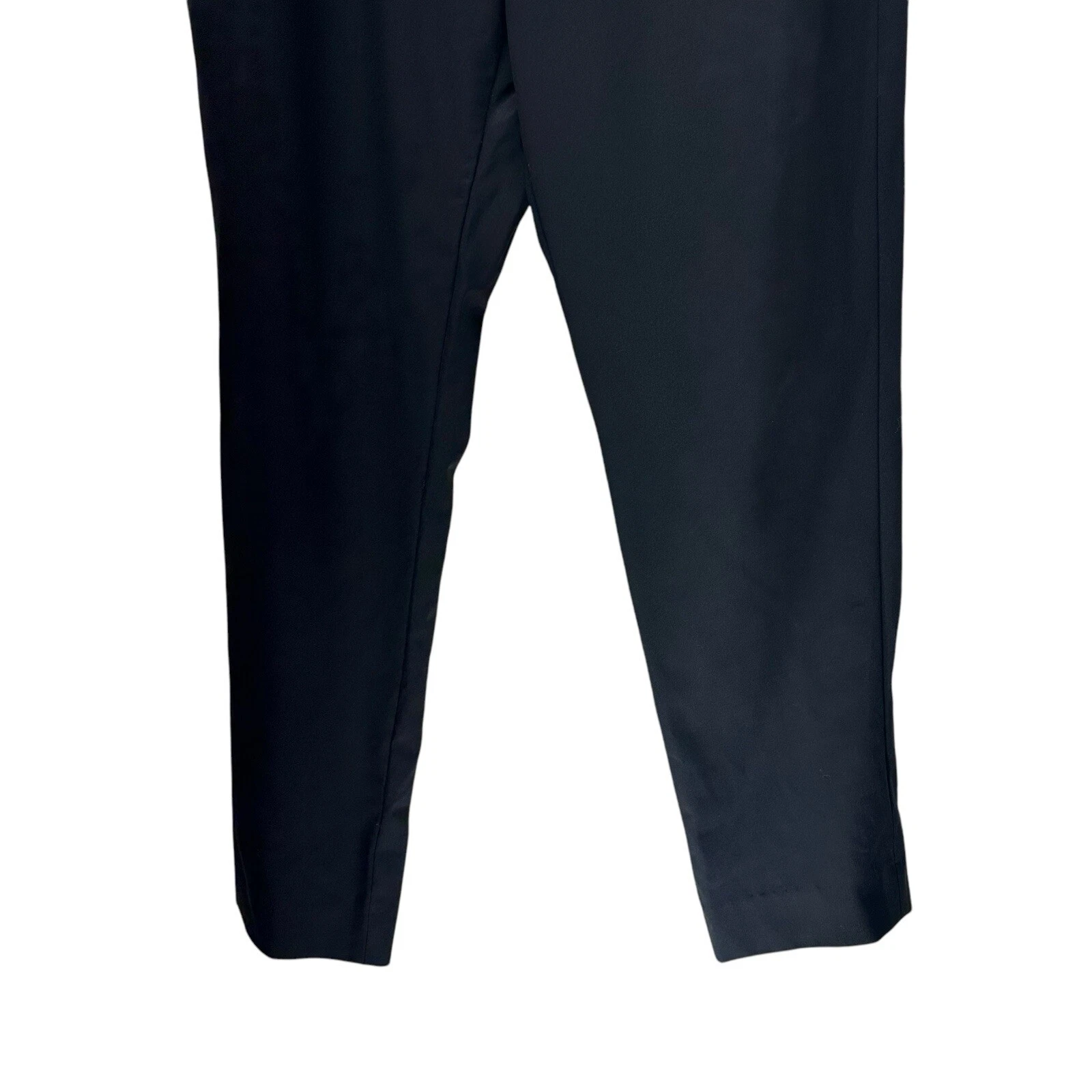 Coach Vestito Pantalone Donna Taglia 10 Nero Pantaloni Misto Lana *Leggi*