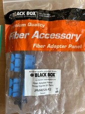 BLACK BOX JPM405A-R2/ 3 DUPLEX SC PAIRS FIBER ADAPTER PANEL FREE SHIPPING