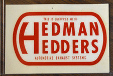 Vintage Hot Rod Water Decal Hedman Hedders Drag Racing Speed Parts Old Auto Shop Vintage Hot Rod Water Decal Hedman Hedders Drag Racing Speed Parts Old Auto Shop