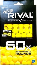 Hasbro Nerf Official Rival Precision Battling 60x High Impact Rounds 1 Package