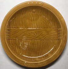 Set of 6 Country-style Earthenware Plates Signed Gien France D 26.5 cm