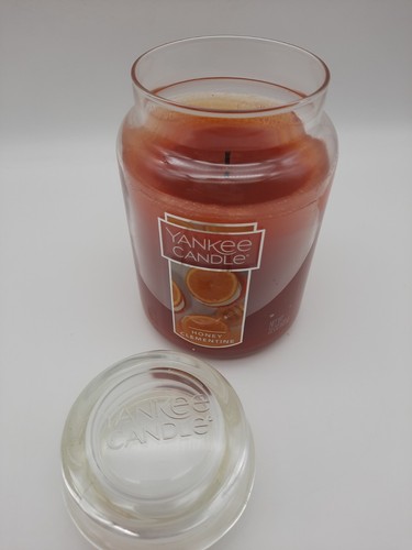 Yankee Candle 22 Oz Large Honey Clementine One Wick Glass Jar Candle - Picture 2 of 10