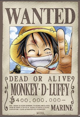 One Piece - Anime / Manga Poster / Print (Wanted - Monkey D. Luffy