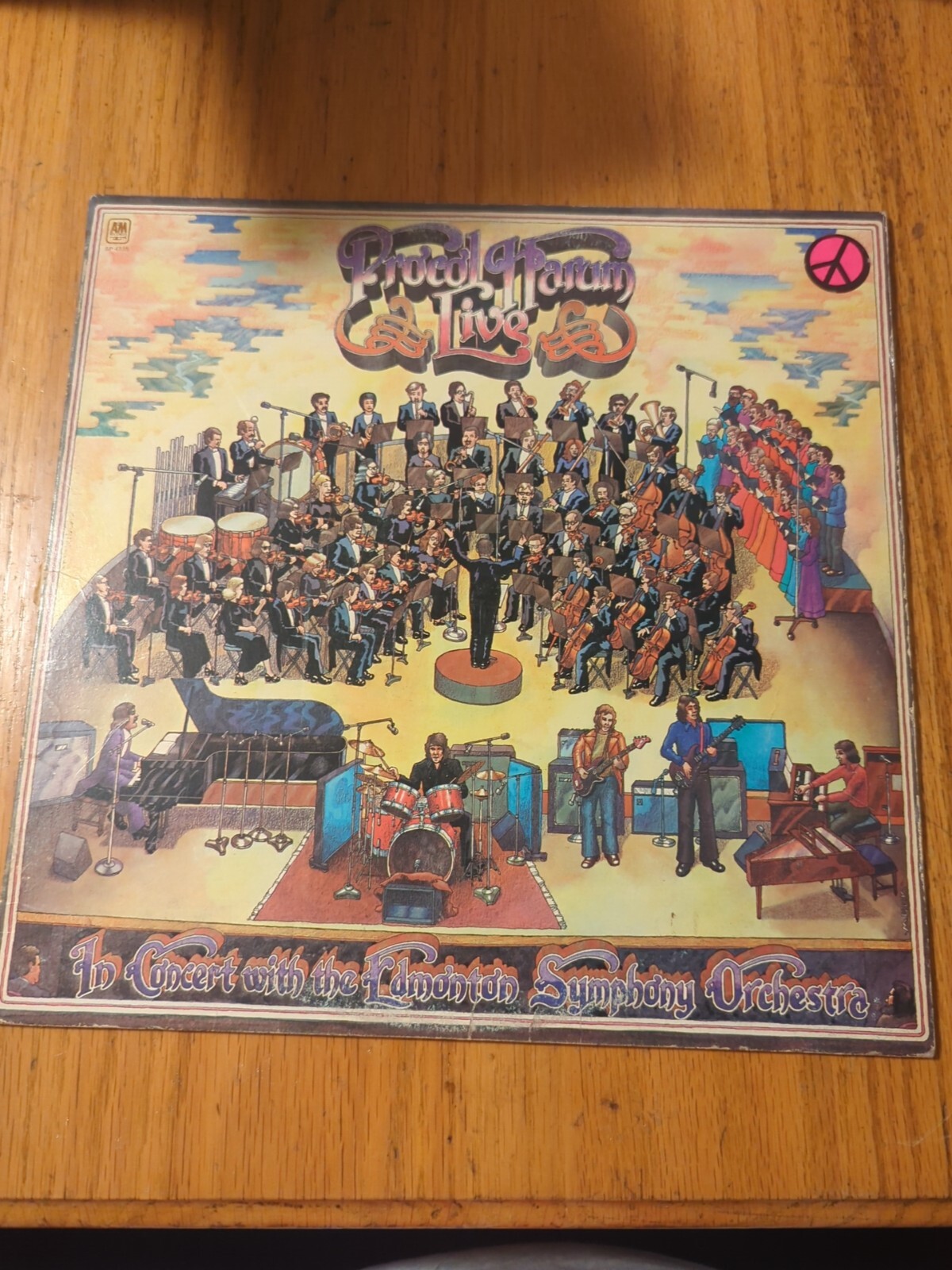 Procol Harum Live With The Edmonton Symphony Orchestra Vinyl LP 1972 A&M SP-4335