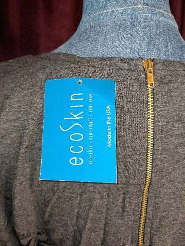 NEU EcoSkin graues Kleid Damen Junior M neu mit Etikett Closet134* - Bild 5 von 5