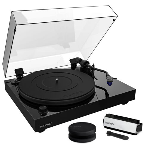 Fluance RT84 Reference Turntable with Record Weight and Vinyl Cleaning Kit - Afbeelding 1 van 9
