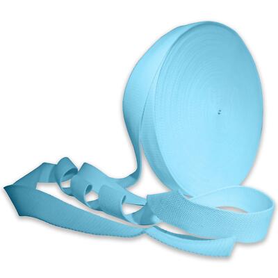 Hellblau 25 mm Baumwolle Gurtband Umreifungsband 1 Zoll Gürtel Gurt Taschenherstellung Schürze