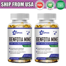 Benfotiamine 300mg Capsules | Vitamin B1 | Supports Healthy Blood Sugar & Immune