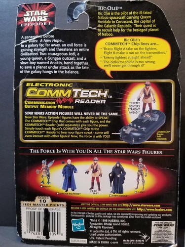 1998 STAR WARS EPISODE I RIC OLIE COMM TECH CHIP NIB SEE NOTE - Picture 4 of 4