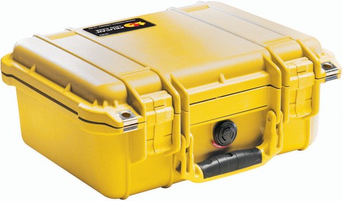New Yellow Pelican ™ 1400 3 cam GoPro Hero 11 10 9 8 7 6 5 4 3+ 3 + nameplate - Picture 5 of 6