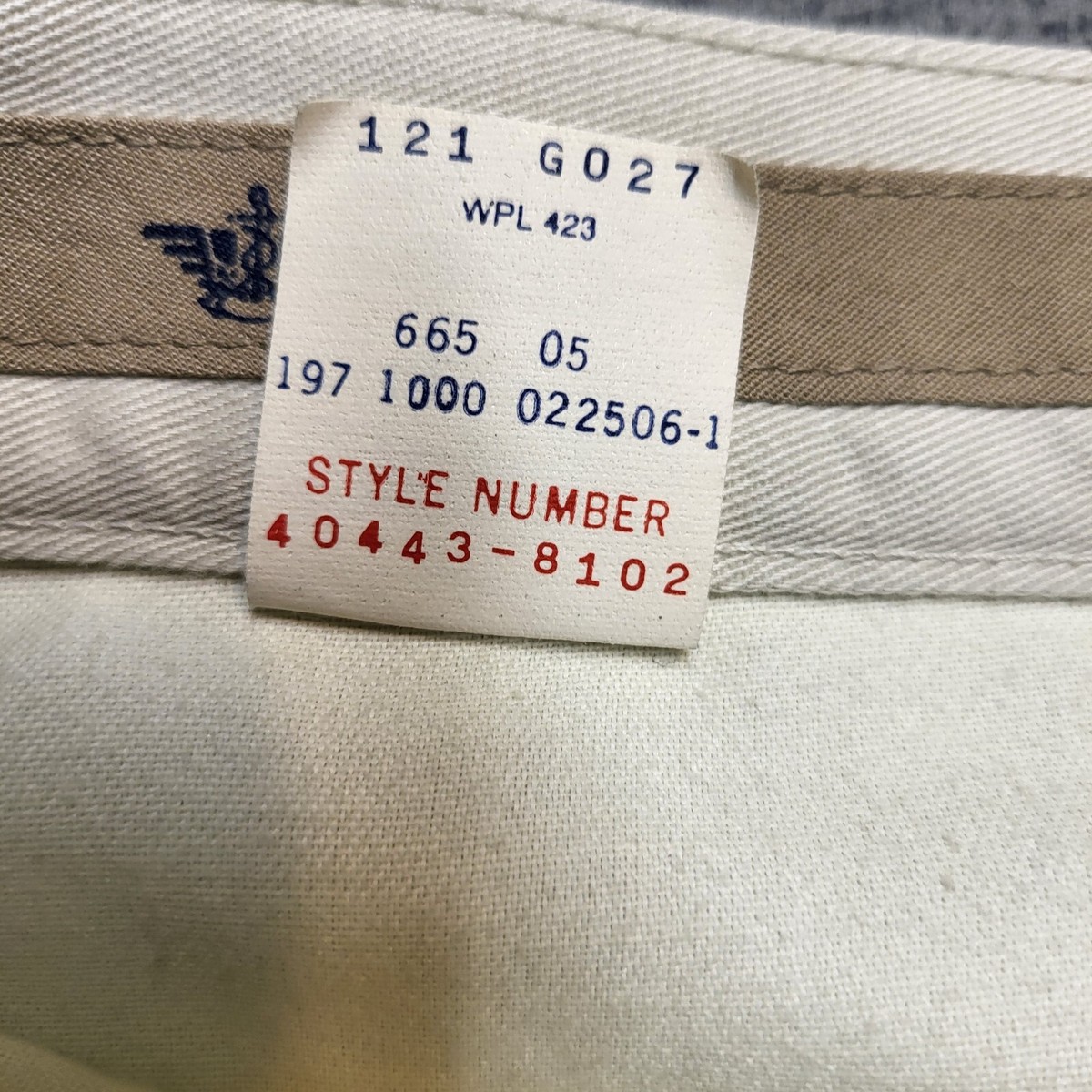 のん VINTAGE Dockers Pants Mens 34x29 Pleated Cotton Khaki Chino