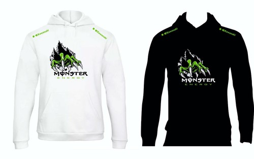 Felpa con cappuccio kawasaki monster energy personalizzata  uomo-donna-bambino | eBay
