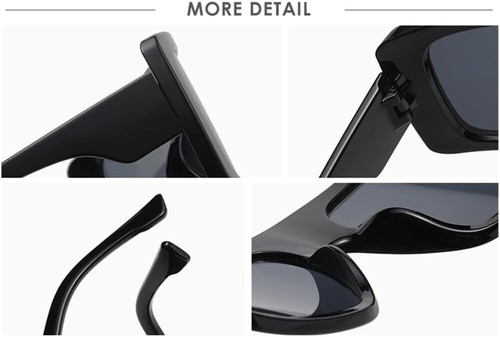 Oversized Punk Sunglasses Women Men Sports Sun Glasses Eyewear UV400 - Picture 61 of 118