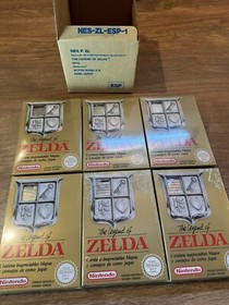 Caja Original Con 6 Unidades Precintadas THE LEGEND OF ZELDA NINTENDO NES
