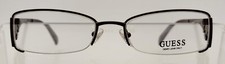 GUESS 1666 BROWN HALF RIMLESS SLIM EYEGLASSES