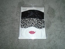 Gotta B Urban 3 Face Masks Lips, Animal Print Black One Size New In Box