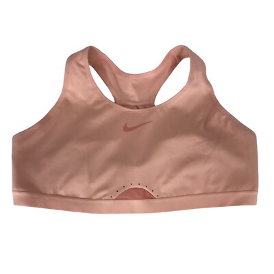 NIKE DRI FIT WOMENS 3X PEACH RACERBACK SPORTS BRA DDD428-800