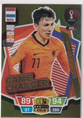 Panini Qatar World Cup Karte 2022 Game Changer Nr. 415 Steven Berghuis
