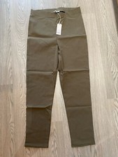 Ladies NWT Sz 12/14 Khaki Stretch High Waist Capri Cut Trousers❤️Maison De Nimes