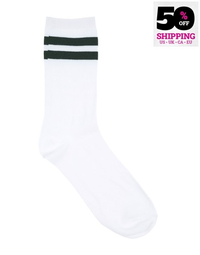 CARHARTT Everyday Crew Socks EU 39-46 / UK 6-11 Striped Ribbed Cuffs