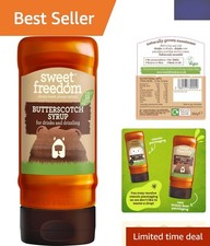 350g All-Natural Butterscotch Syrup - Perfect for Coffee, Baking, and Desserts!