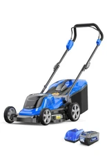 WILD BADGER POWER Lawn Mower 40V Brushless 18" Cordless, 5 Cutting Height Adj...
