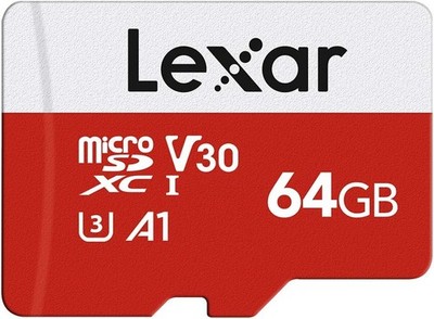 Lexar Micro SD 64GB UHS I U3 A1 V30 C10 100MB s Speicherkarte Handy Kamera Tab