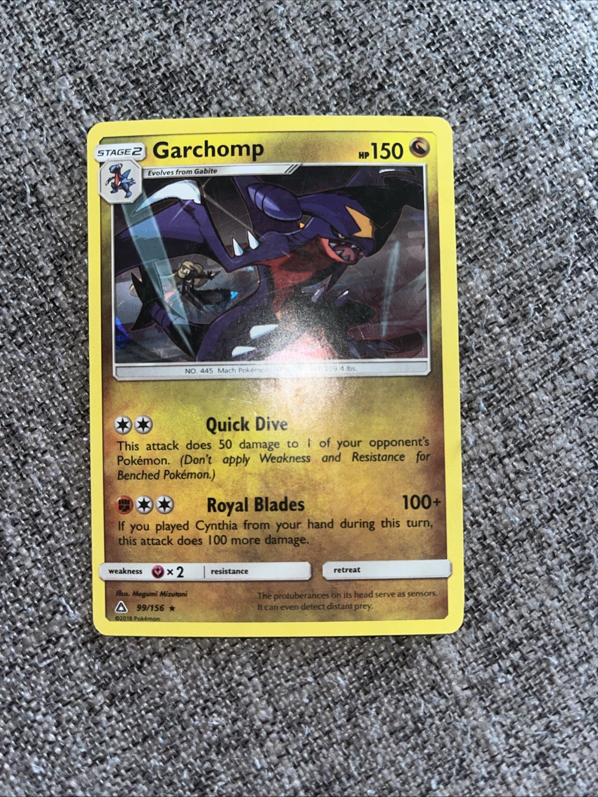 Pokémon TCG Garchomp 99/156 Ultra Prism NM Near Mint Condition Card Ultra Rare 1