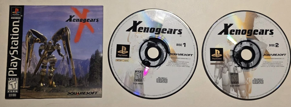 Xenogears PlayStation 1 Video Game 2-Disc RPG Classic Squaresoft + Manual  - Image 4 of 4