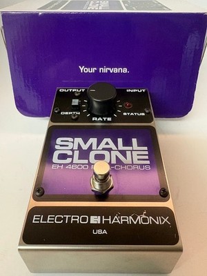 Electro-Harmonix (EHX) Small Clone Full-Chorus Pedal - with Box & Manual