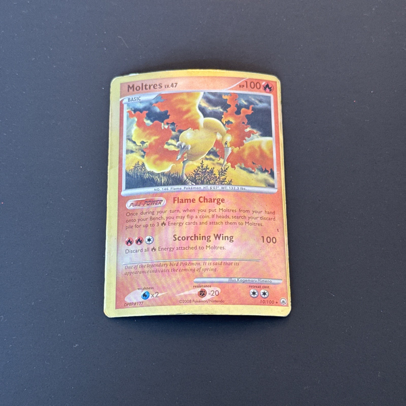 Moltres 10/100 Majestic Dawn Reverse Holo