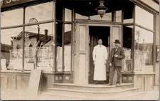 Cook in front of R.M. Fries BUFFET Real Photo Postcard
